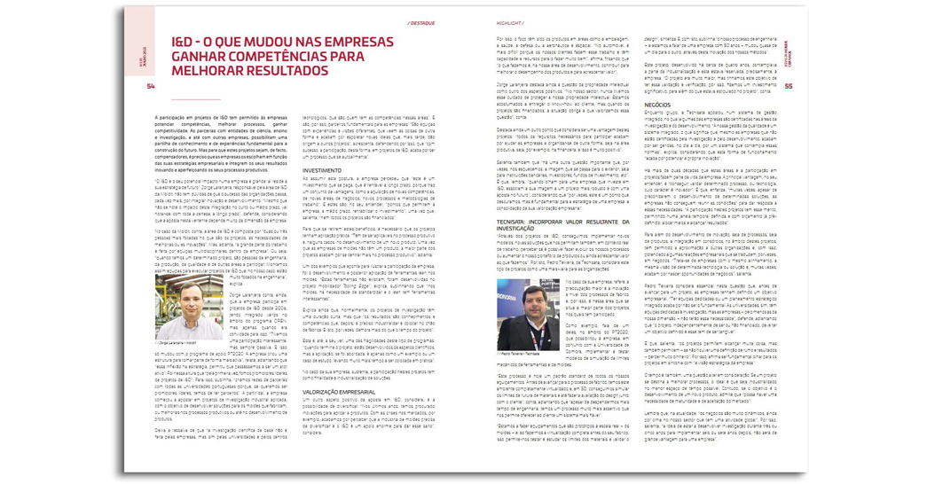 Tecnisata in the article: "R&D - What changed in companies" - Molde Magazine Cefamol