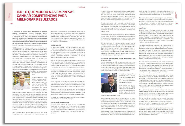 Tecnisata: Incorporate Value Resulting from Research - Molde Magazine, Highlight R&D - What has changed in companies